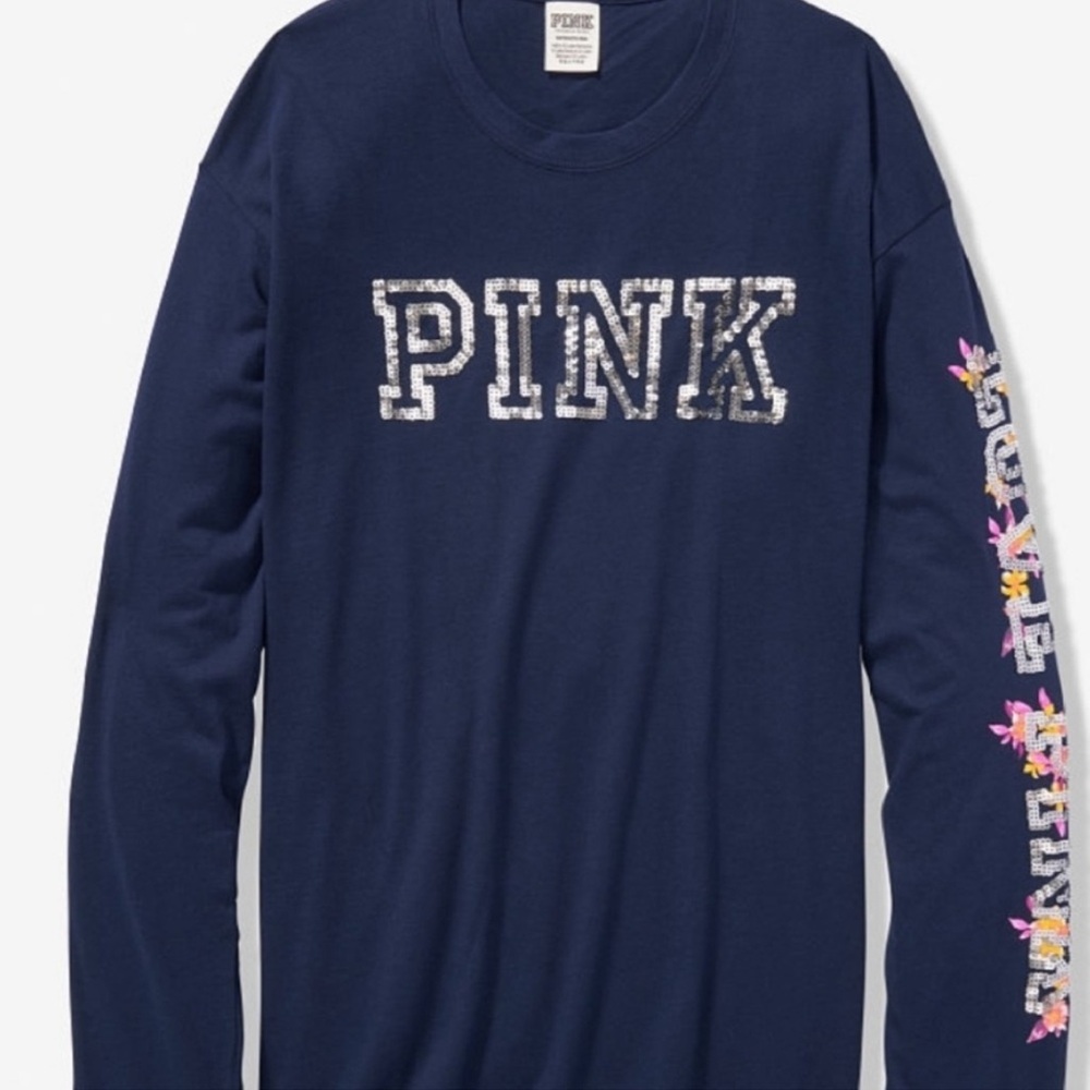 Pink long sleeve campus shirt